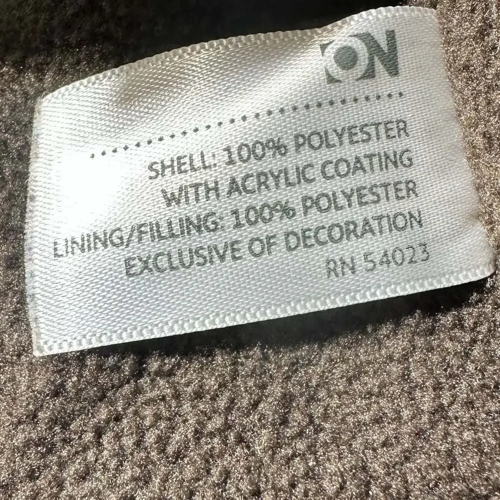 Old Navy Girls Brown Fleece Lined Puffer Vest Full Zip Quilted XS